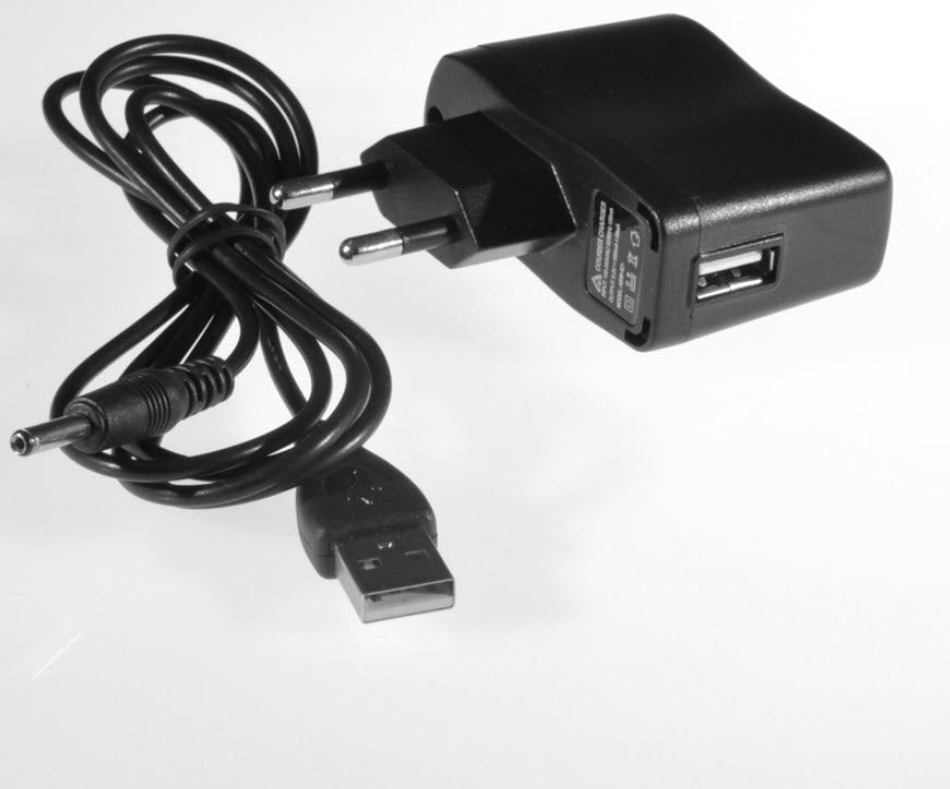 Strömadapter med USB-kabel till batteriljusbaser